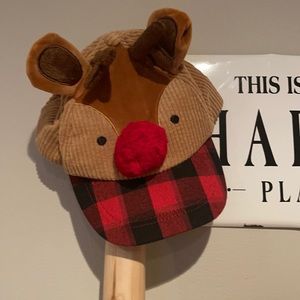 Mud pie 2T-5T Rudolph the reindeer baseball cap !
